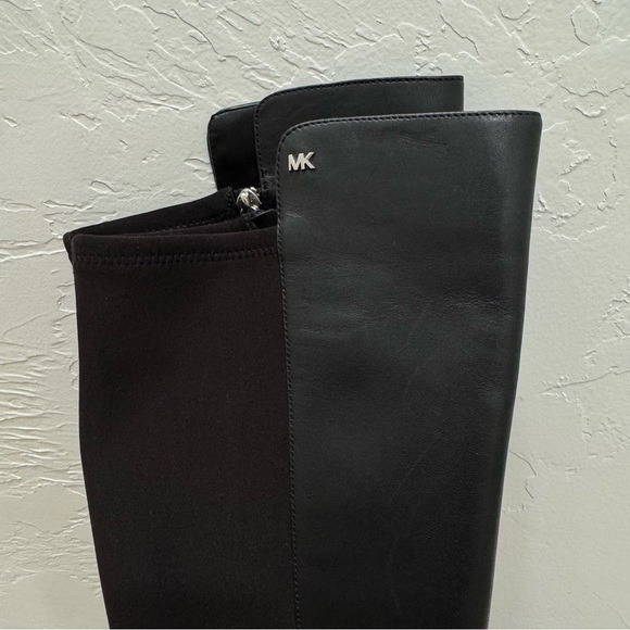 EUC Michael Kors Bromley Over the Knee Riding Boot Black Leather Women's 5 - Picture 4 of 16